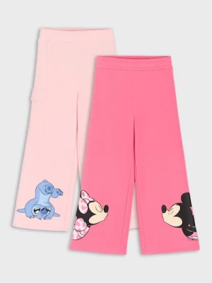 Obrázek produktu Sinsay - Bavlněné kalhoty wide leg s potiskem 2 pack Disney - vícebarevná