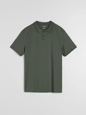 Obrázek produktu Sinsay - Bavlněné polo tričko - zelená