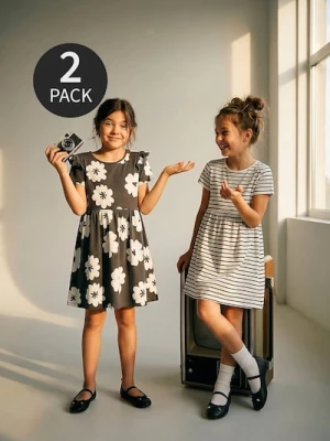 Obrázek produktu Sinsay - Bavlněné šaty 2 pack - vícebarevná