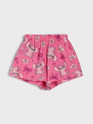 Obrázek produktu Sinsay - Bavlněné šortky s gumou Stitch - růžová