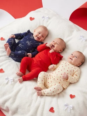 Obrázek produktu Sinsay - Bavlněné tričko 3 pack - krémová