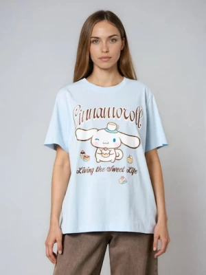 Obrázek produktu Sinsay - Bavlněné tričko s krátkým rukávem Cinnamoroll - modrá