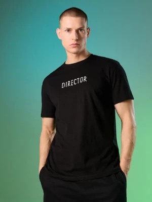 Obrázek produktu Sinsay - Bavlněné tričko s nápisem Director - černá