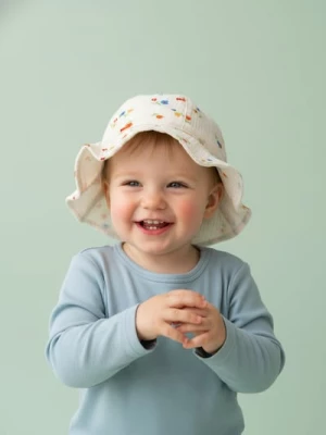 Obrázek produktu Sinsay - Bavlněný bucket hat s květinovým motivem - žlutá