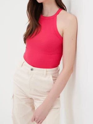 Obrázek produktu Sinsay - Bavlněný halter top - fuchsiová