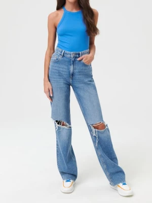 Obrázek produktu Sinsay - Bavlněný halter top - modrá