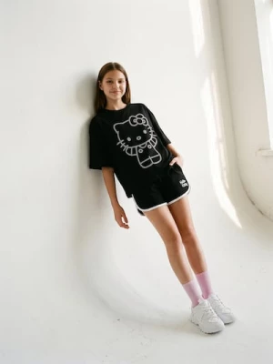 Obrázek produktu Sinsay - Bavlněný komplet Hello Kitty: tričko a šortky - černá