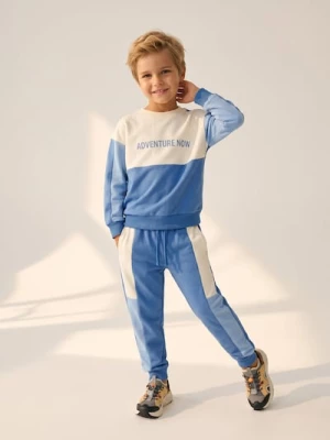 Obrázek produktu Sinsay - Bawełniany komplet: bluza i spodnie - niebieski