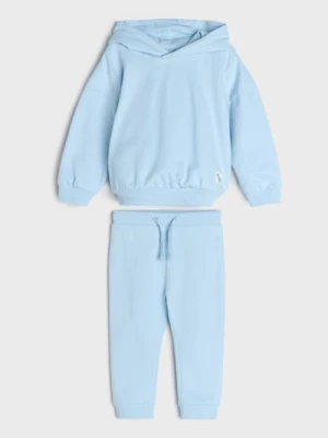 Obrázek produktu Sinsay - Bawełniany komplet: bluza i spodnie - błękitny