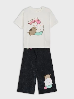 Obrázek produktu Sinsay - Bavlněný set: tričko a kalhoty Pusheen the Cat - vícebarevná