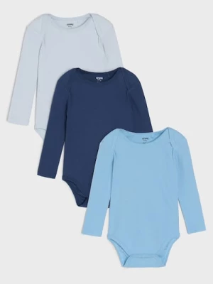 Obrázek produktu Sinsay - Bawełniane body 3 pack - błękitny