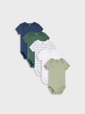 Obrázek produktu Sinsay - Bawełniane body 5 pack - granatowy