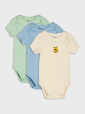 Obrázek produktu Sinsay - Bawełniane body z haftem 3 pack Disney - niebieski