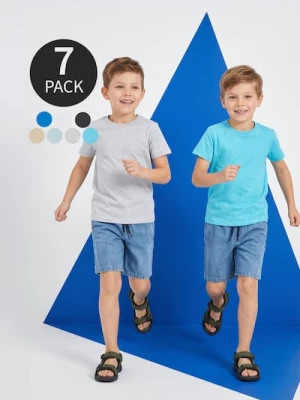 Obrázek produktu Sinsay - Bawełniane koszulki 7 pack - niebieski