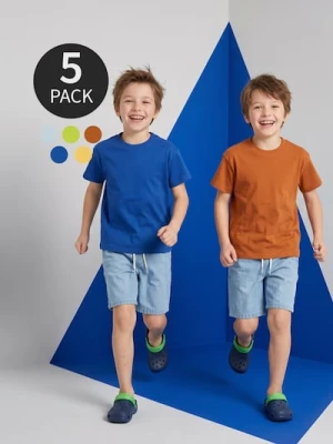 Obrázek produktu Sinsay - Bawełniane koszulki basic 5 pack - żółty
