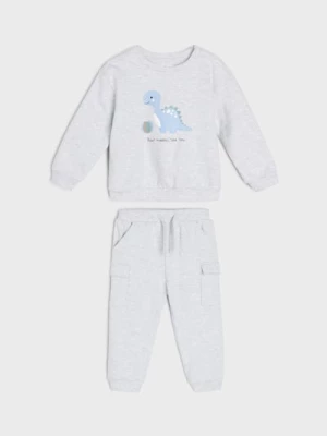 Obrázek produktu Sinsay - Bawełniany komplet: bluza i spodnie - szary