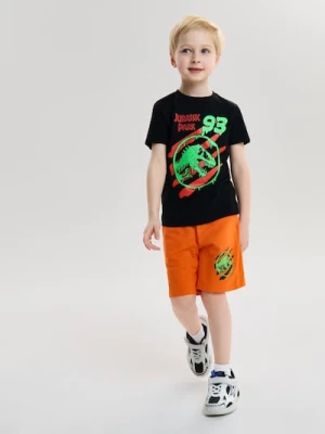 Obrázek produktu Sinsay - Bawełniany komplet: koszulka i szorty Jurassic Park - czarny