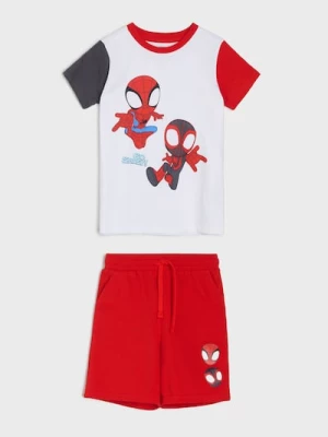 Obrázek produktu Sinsay - Bawełniany komplet: koszulka i szorty Spider-Man - wielobarwny
