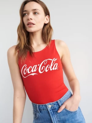 Obrázek produktu Sinsay - Body s vysokým podílem bavlny Coca-Cola - červená