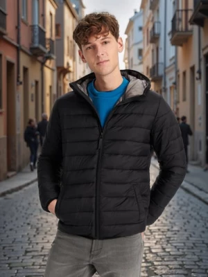 Obrázek produktu Sinsay - Bunda puffer s kapucí - černá