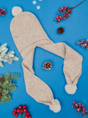 Obrázek produktu Sinsay - Čepice s bambulí - béžová