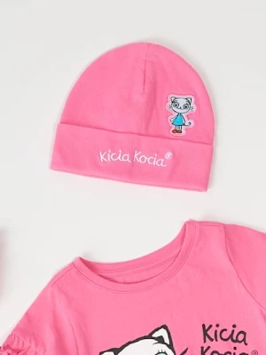 Obrázek produktu Sinsay - Čepice s vyšitým nápisem Kitty Kotty - růžová