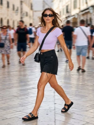 Obrázek produktu Sinsay - Crop top - levandulová