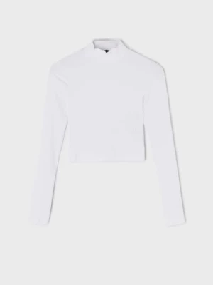 Obrázek produktu Sinsay - Crop top s dlouhými rukávy - bílá