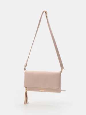 Obrázek produktu Sinsay - Crossbody kabelka s ozdobným zipem - pastelová růžová