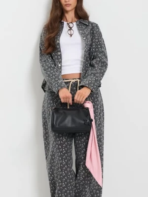 Obrázek produktu Sinsay - Crossbody kabelka z imitace zrněné kůže - černá