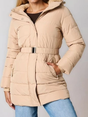 Obrázek produktu Sinsay - Dlouhá bunda puffer s kapucí - hnědá