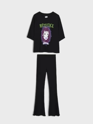 Obrázek produktu Sinsay - Dvoudílná pyžamová souprava Beetlejuice - černá
