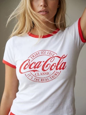 Obrázek produktu Sinsay - Dvoudílné bavlněné pyžamo Coca-Cola - bílá