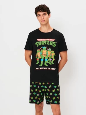 Obrázek produktu Sinsay - Dvoudílné bavlněné pyžamo Teenage Mutant Ninja Turtles - černá
