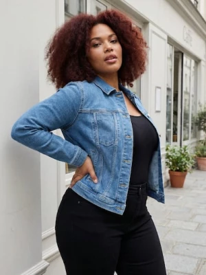 Obrázek produktu Sinsay - Džínová bunda plus size - modrá
