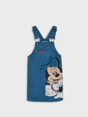 Obrázek produktu Sinsay - Džínová šaty na ramínkách s 3D mašlí Minnie Mouse - modrá