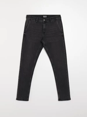 Obrázek produktu Sinsay - Džínové kalhoty chino slim fit - černá