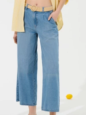 Obrázek produktu Sinsay - Džínové kalhoty culotte - modrá