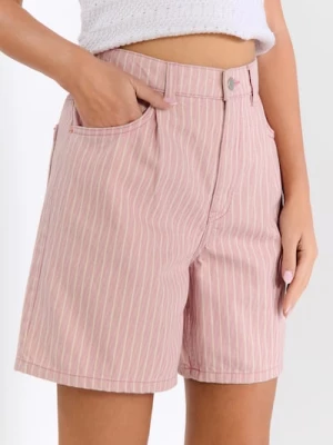 Obrázek produktu Sinsay - Džínové kraťasy high waist - růžová