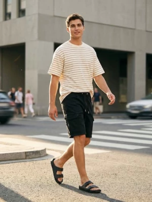 Obrázek produktu Sinsay - Džínové kraťasy jogger - černá