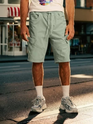 Obrázek produktu Sinsay - Džínové kraťasy jogger - zelená