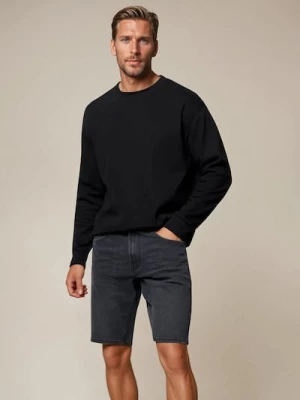 Obrázek produktu Sinsay - Džínové kraťasy slim fit s kapsami - černá
