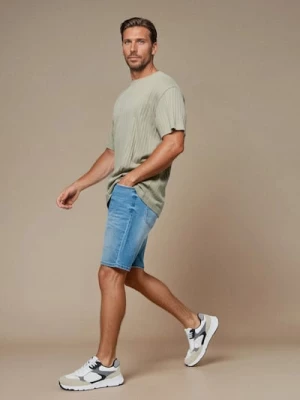 Obrázek produktu Sinsay - Džínové kraťasy slim fit s kapsami - modrá