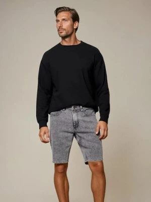 Obrázek produktu Sinsay - Džínové kraťasy slim fit s kapsami - šedá