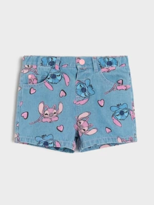 Obrázek produktu Sinsay - Džínové kraťasy Stitch - modrá
