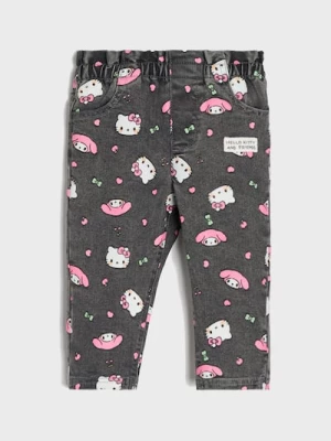 Obrázek produktu Sinsay - Džínsy jegginsy Hello Kitty - šedá
