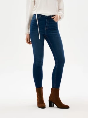 Obrázek produktu Sinsay - Džíny high waist skinny - námořnická modrá