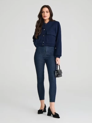 Obrázek produktu Sinsay - Džíny high waist skinny - námořnická modrá