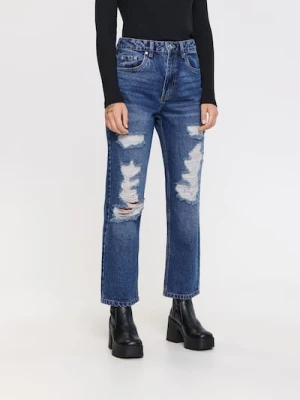 Obrázek produktu Sinsay - Džíny high waist straight - modrá