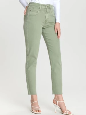 Obrázek produktu Sinsay - Džíny high waist straight - zelená